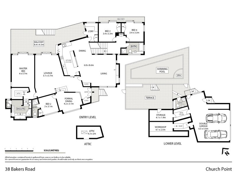 38 Bakers Road, Church Point NSW 2105 Floorplan