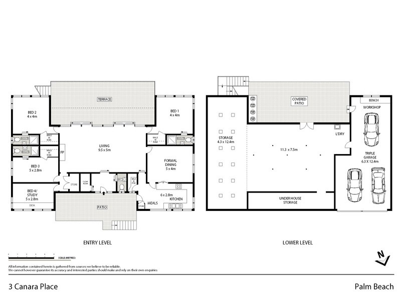 3 Canara Place, Palm Beach NSW 2108 Floorplan