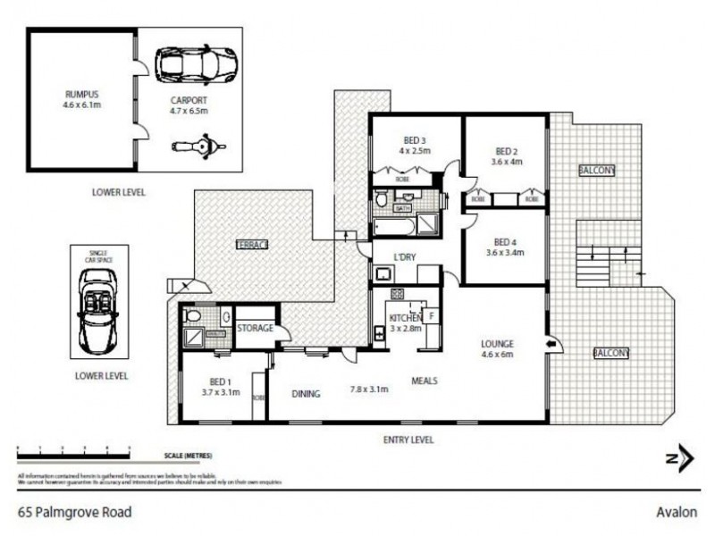65 Palmgrove Road, Avalon Beach NSW 2107 Floorplan