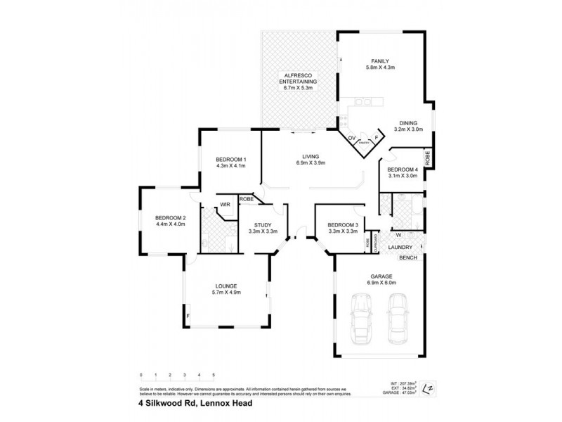 4 Silkwood Road, Lennox Head NSW 2478 Floorplan