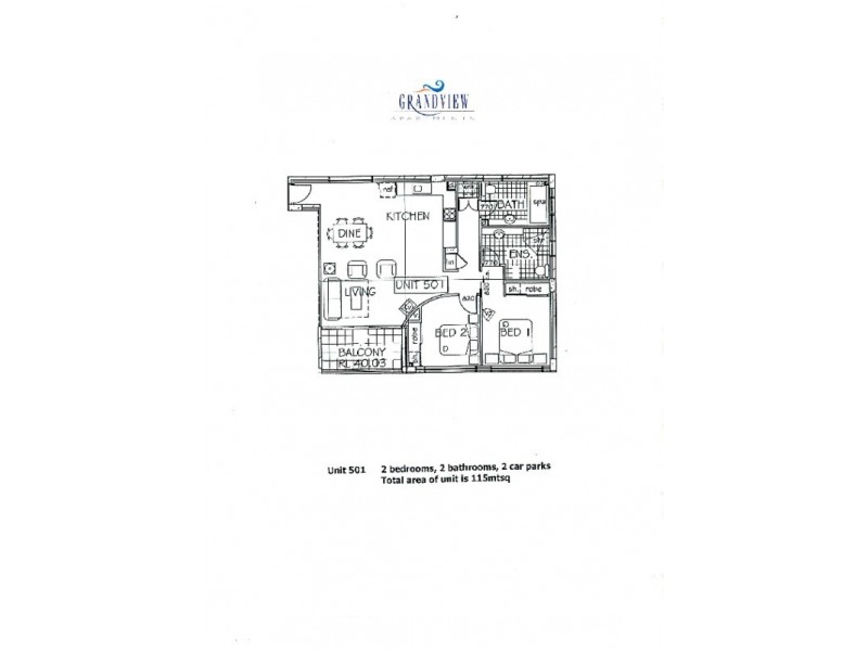 501/3-7 Grandview Street, East Ballina NSW 2478 Floorplan