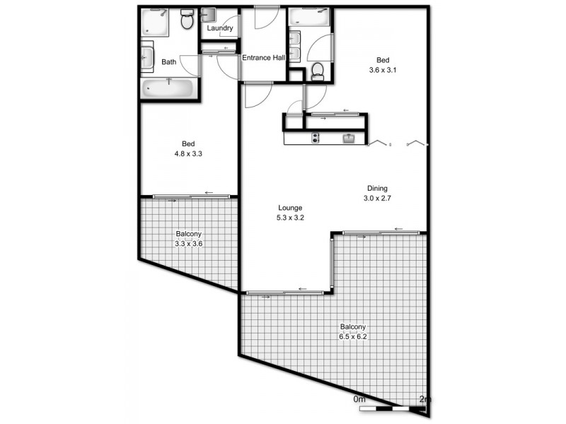 103-104/2 Martin Street, Ballina NSW 2478 Floorplan