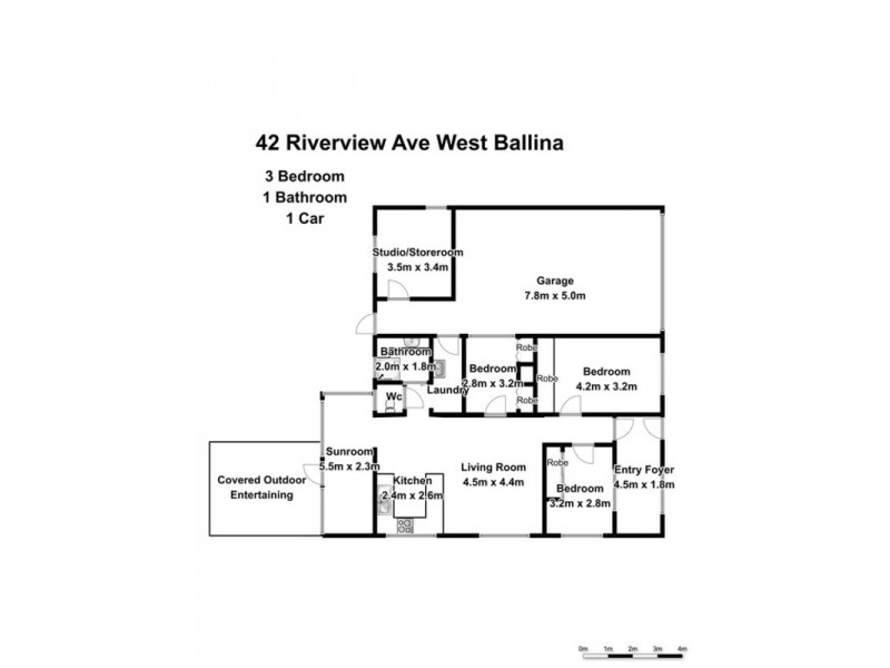 42 Riverview Avenue, Ballina NSW 2478 Floorplan