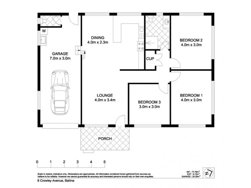 8 Crowley Avenue, Ballina NSW 2478 Floorplan