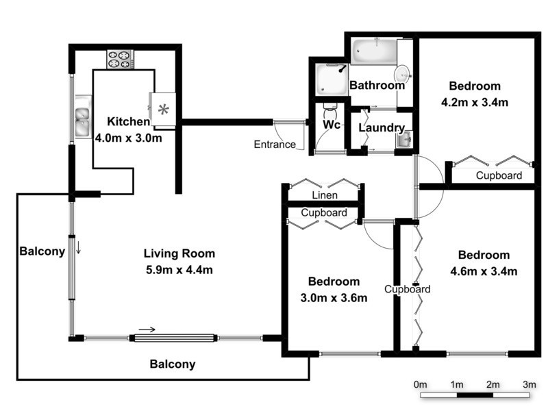2/64 Cedar Crescent, East Ballina NSW 2478 Floorplan