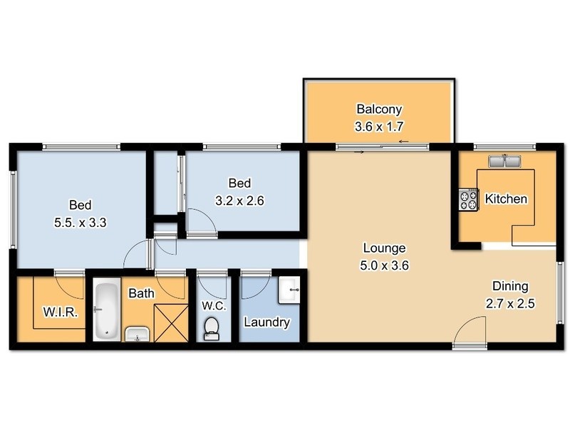 7/13 Crane Street, Ballina NSW 2478 Floorplan