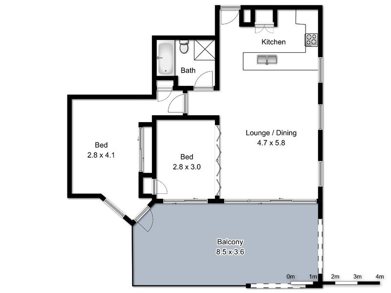 201/35 Fawcett Street, Ballina NSW 2478 Floorplan