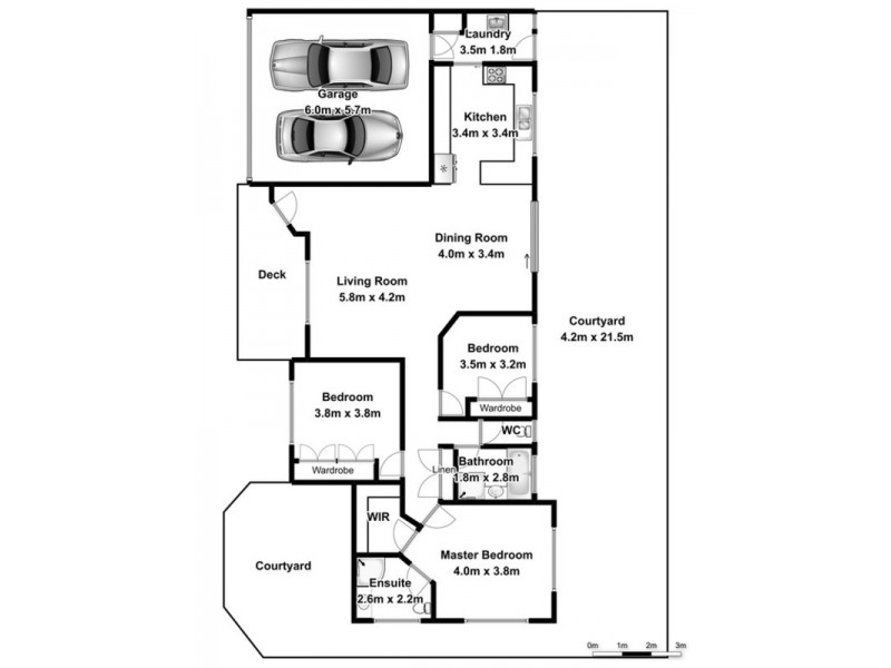 2/145 Cherry Street, Ballina NSW 2478 Floorplan