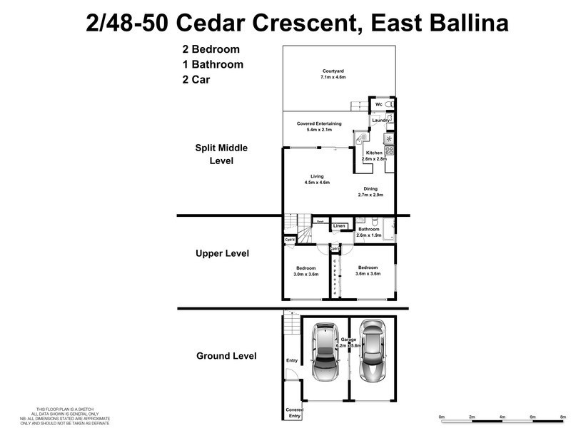 2/48-50 Cedar Crescent, East Ballina NSW 2478 Floorplan