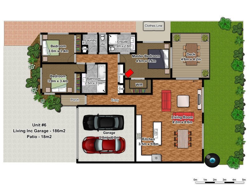 6/8 Megan Crescent, Lennox Head NSW 2478 Floorplan