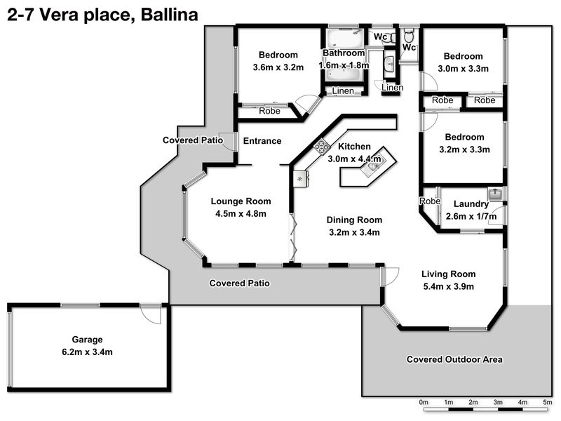 2/7 Vera Place, Ballina NSW 2478 Floorplan