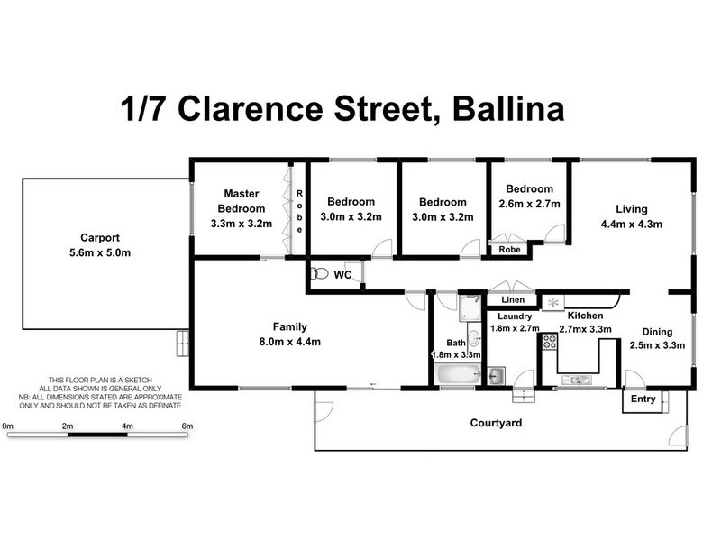 1/7 Clarence Street, Ballina NSW 2478 Floorplan