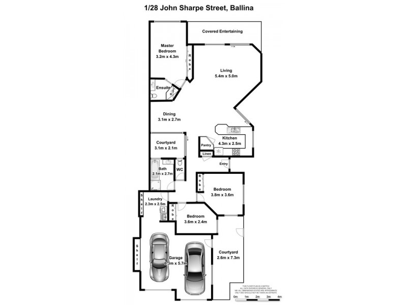 1/28 John Sharpe Street, East Ballina NSW 2478 Floorplan