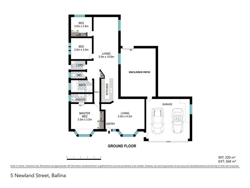5 Newland Street, West Ballina NSW 2478 Floorplan