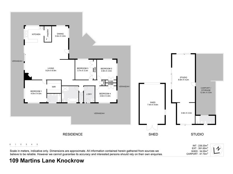 109 Martins Lane, Knockrow NSW 2479 Floorplan
