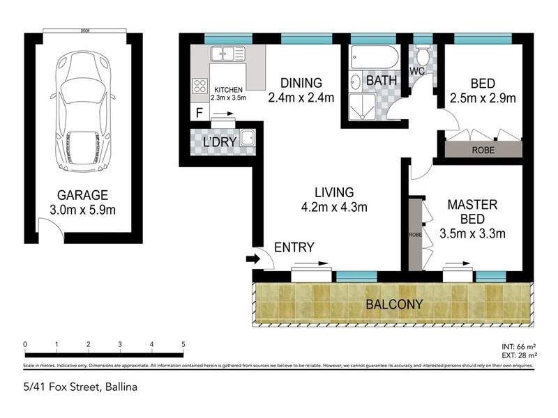 5/41 Fox Street, Ballina NSW 2478 Floorplan