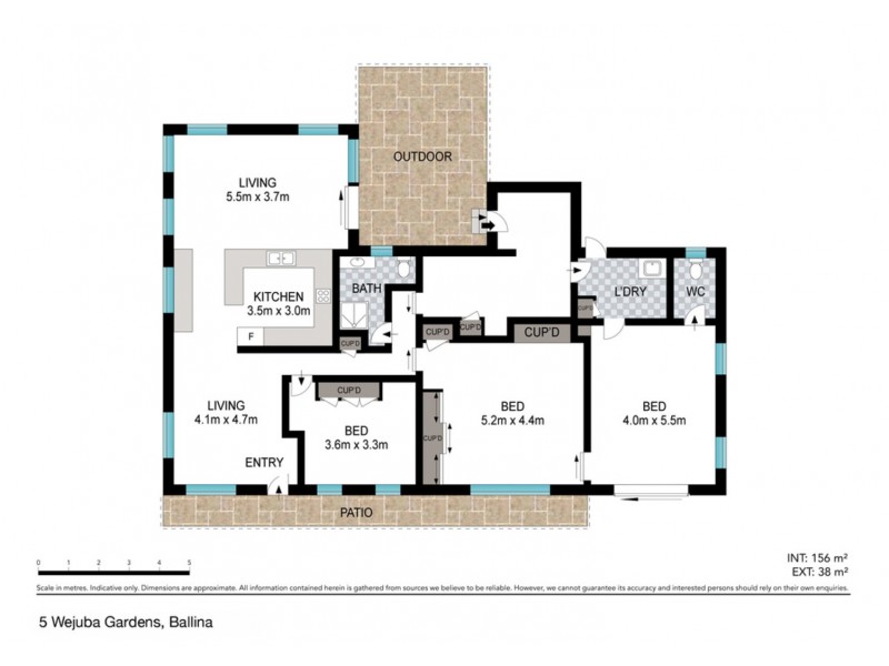 5 Wejuba Gardens, Ballina NSW 2478 Floorplan