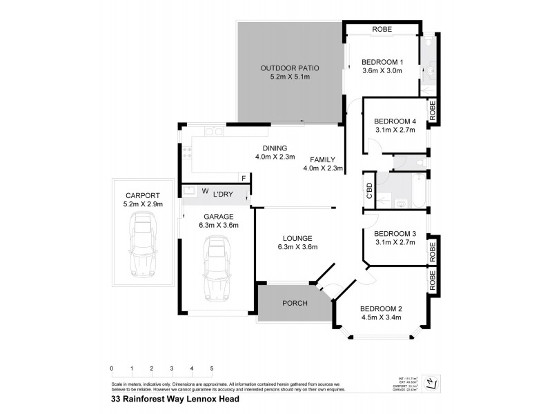 33 Rainforest Way, Lennox Head NSW 2478 Floorplan