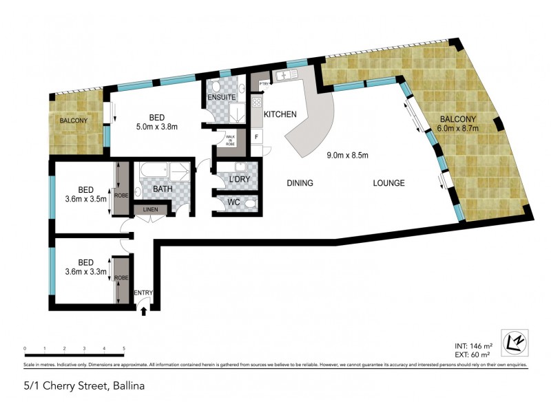 5/1 Cherry Street, Ballina NSW 2478 Floorplan