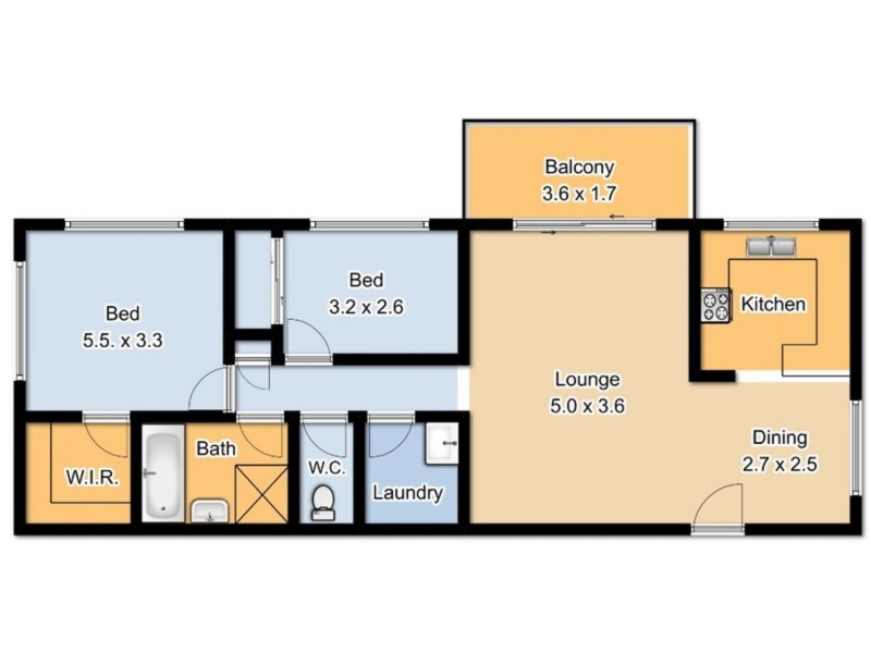 7/13 Crane Street, Ballina NSW 2478 Floorplan