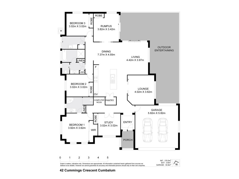 42 Cummings Crescent, Cumbalum NSW 2478 Floorplan