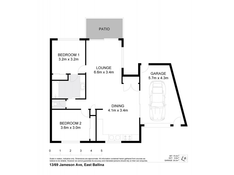 13/69 Jameson Avenue, East Ballina NSW 2478 Floorplan