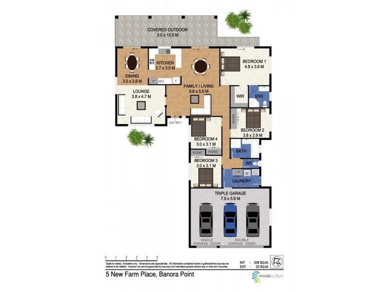 5 New Farm Place, Banora Point NSW 2486 Floorplan