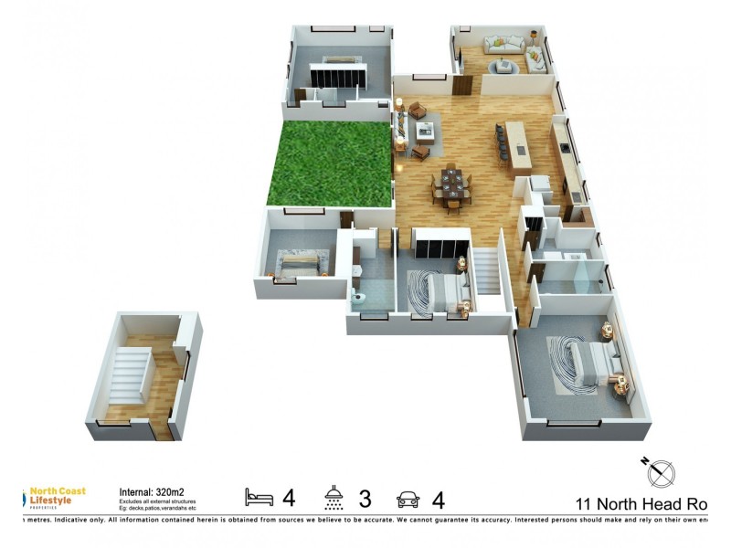 11 North Head Road, New Brighton NSW 2483 Floorplan
