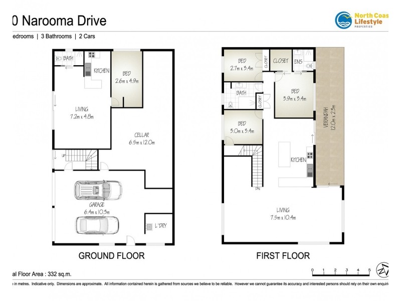 20 Narooma Drive, Ocean Shores NSW 2483 Floorplan