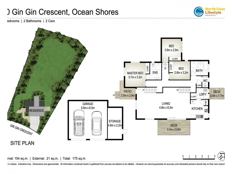 10  Gin Gin Crescent, Ocean Shores NSW 2483 Floorplan