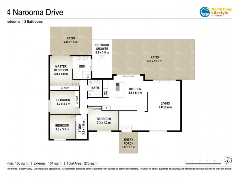 54 Narooma Drive, Ocean Shores NSW 2483 Floorplan