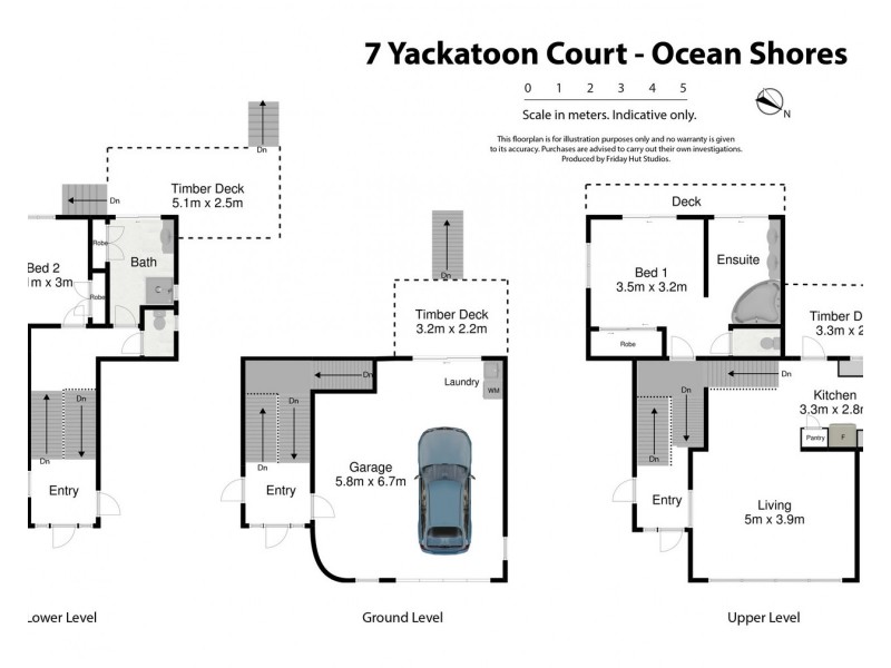 7 Yackatoon Court, Ocean Shores NSW 2483 Floorplan