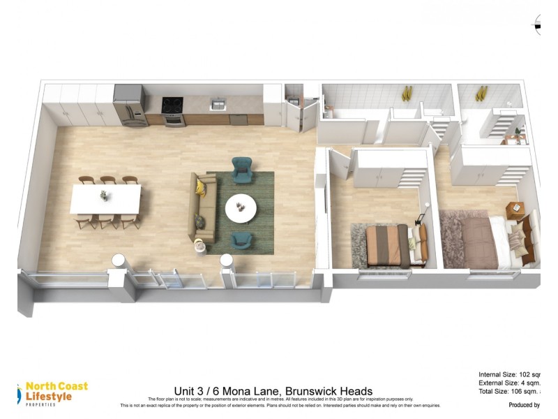 3/6 Mona Lane, Brunswick Heads NSW 2483 Floorplan