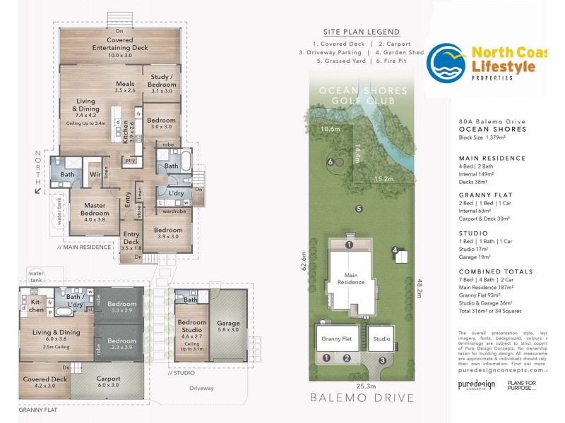 80A Balemo Drive, Ocean Shores NSW 2483 Floorplan