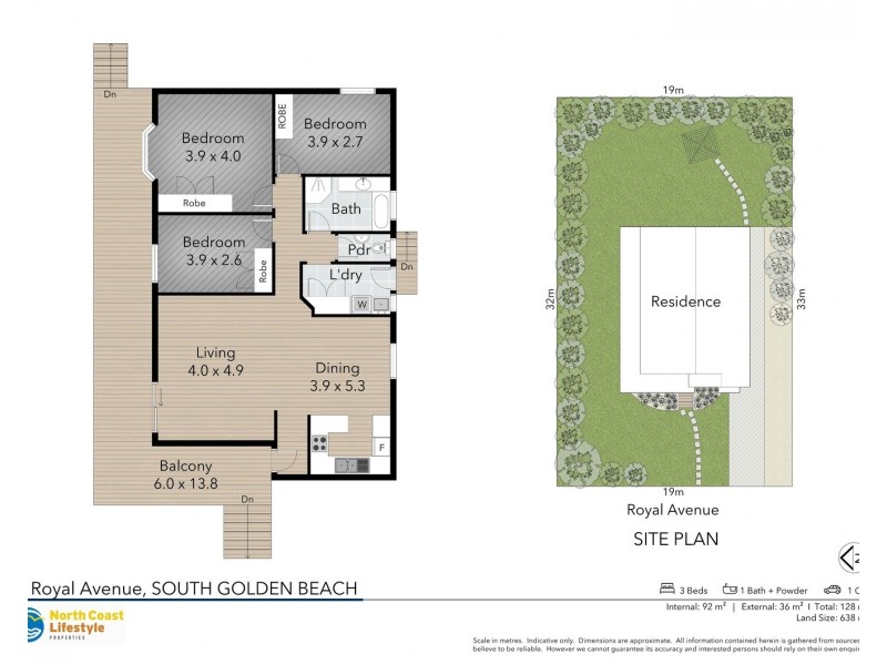 11 Royal Avenue, South Golden Beach NSW 2483 Floorplan