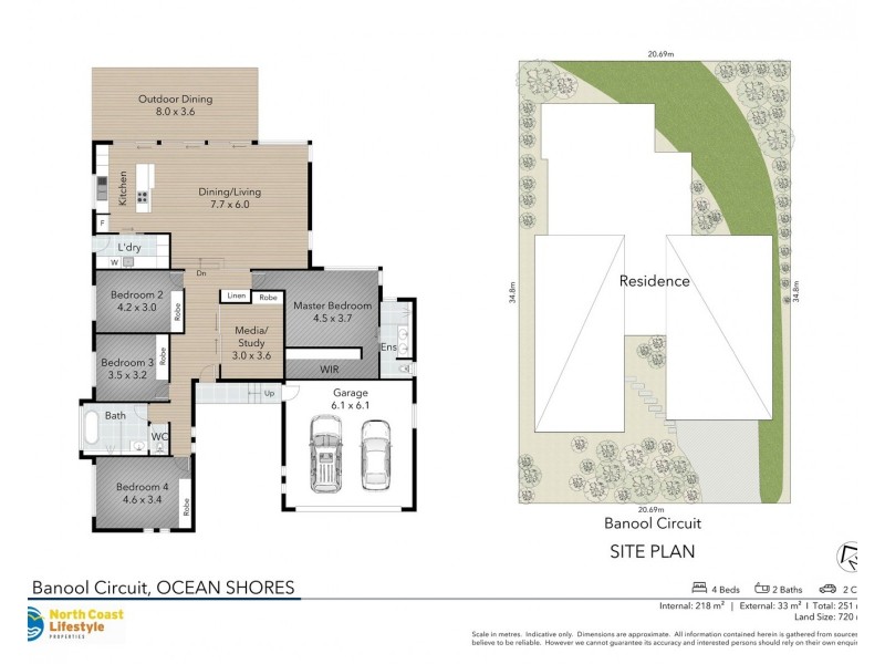 42 Banool Circuit, Ocean Shores NSW 2483 Floorplan