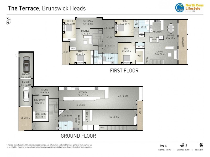 14 The Terrace, Brunswick Heads NSW 2483 Floorplan