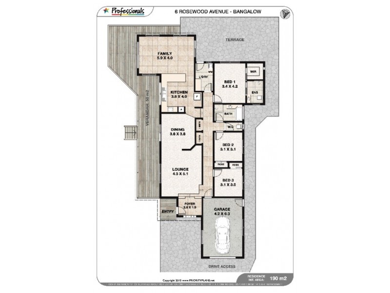 6 Rosewood Avenue, Bangalow NSW 2479 Floorplan