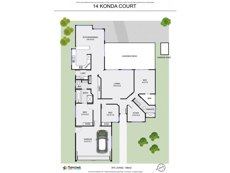 14 Konda Court, Ocean Shores NSW 2483 Floorplan