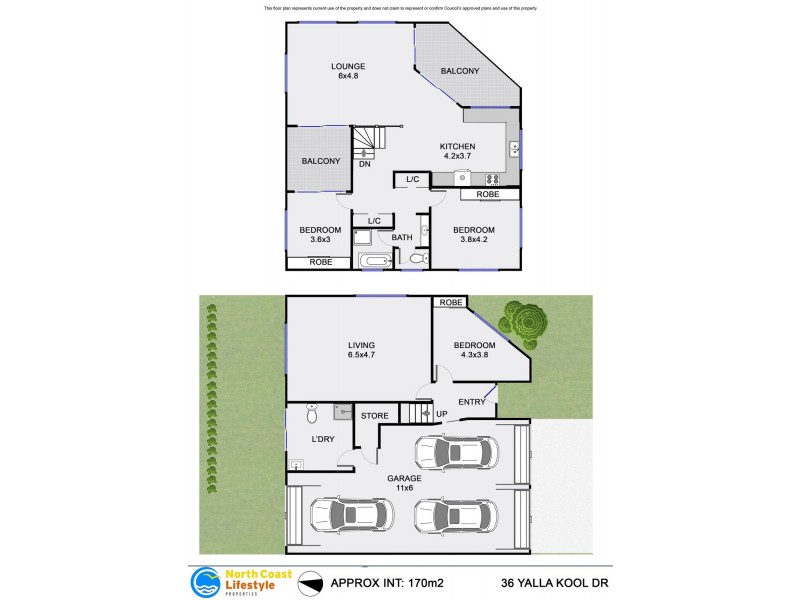 36 Yalla Kool Drive, Ocean Shores NSW 2483 Floorplan