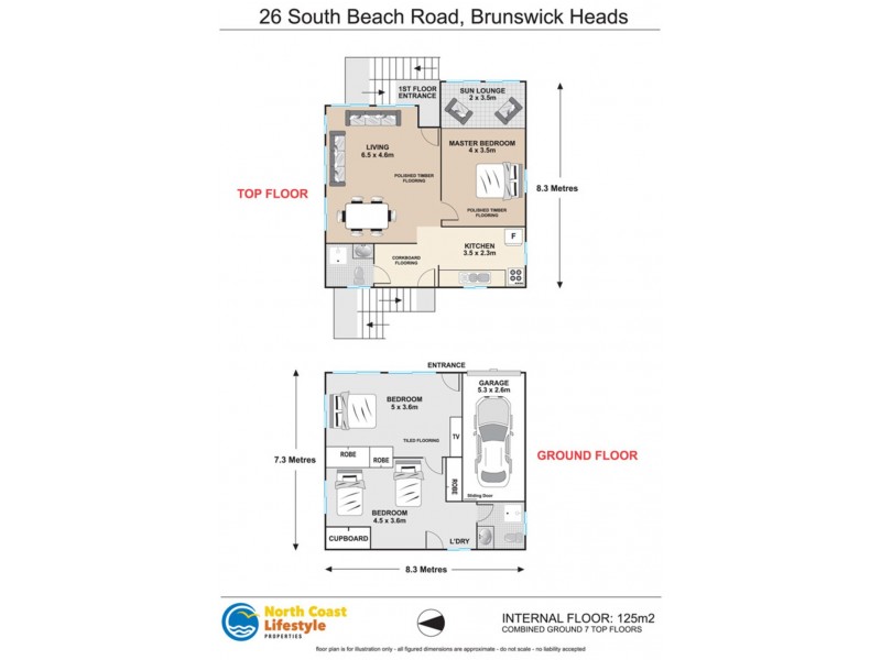 26 South Beach Road, Brunswick Heads NSW 2483 Floorplan