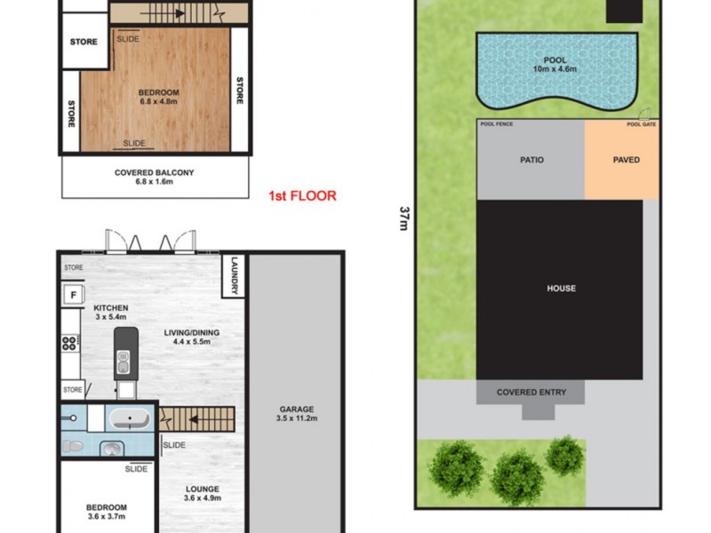 9 Gloria Street, South Golden Beach NSW 2483 Floorplan