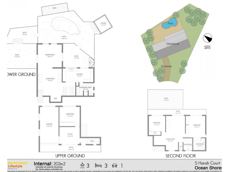 5 Harah Court, Ocean Shores NSW 2483 Floorplan