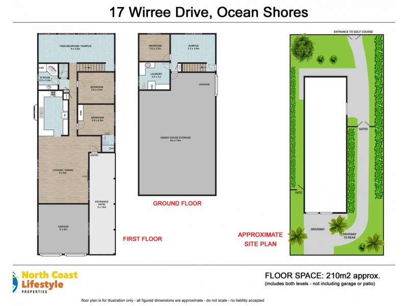 17 Wirree Drive, Ocean Shores NSW 2483 Floorplan