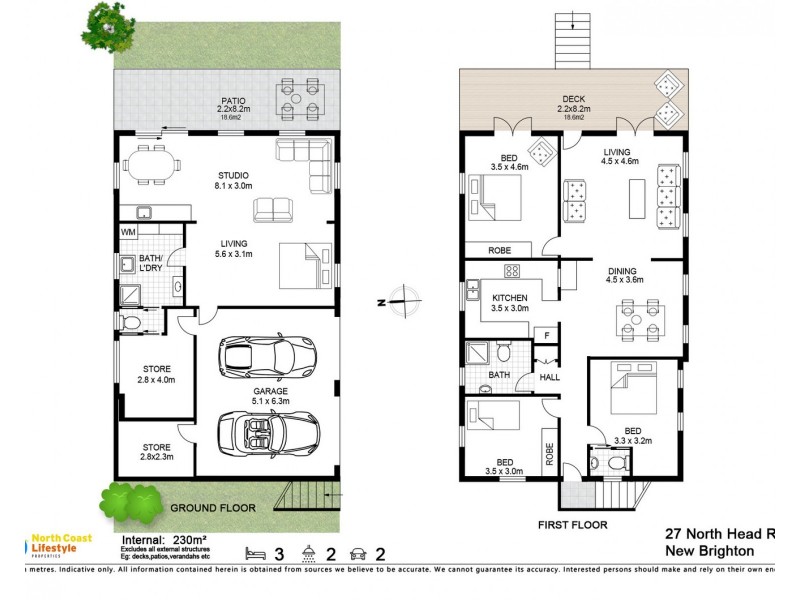 27 North Head Road, New Brighton NSW 2483 Floorplan