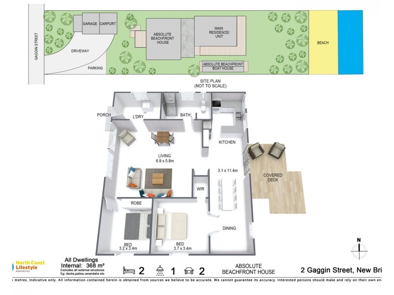 2 Gaggin Street, New Brighton NSW 2483 Floorplan