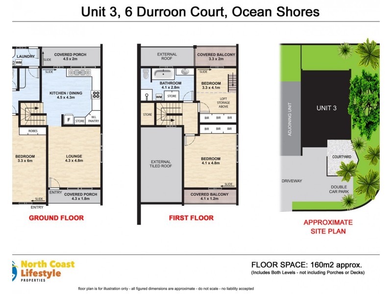3/6 Durroon Court, Ocean Shores NSW 2483 Floorplan