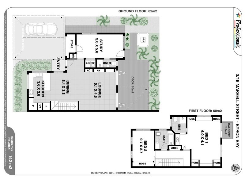 3/19 Marvell Street, Byron Bay NSW 2481 Floorplan