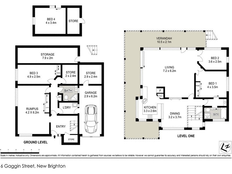 6 Gaggin  Street, New Brighton NSW 2483 Floorplan