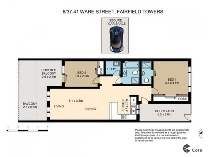 6/37-41 Ware Street, Fairfield NSW 2165 Floorplan